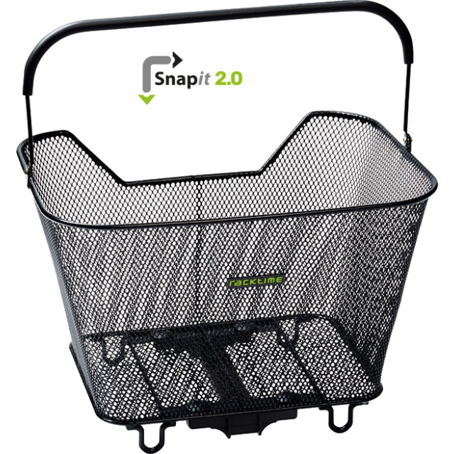 Racktime Baskit 2.0 large Korb inkl. Snapit-Adapter | schwarz